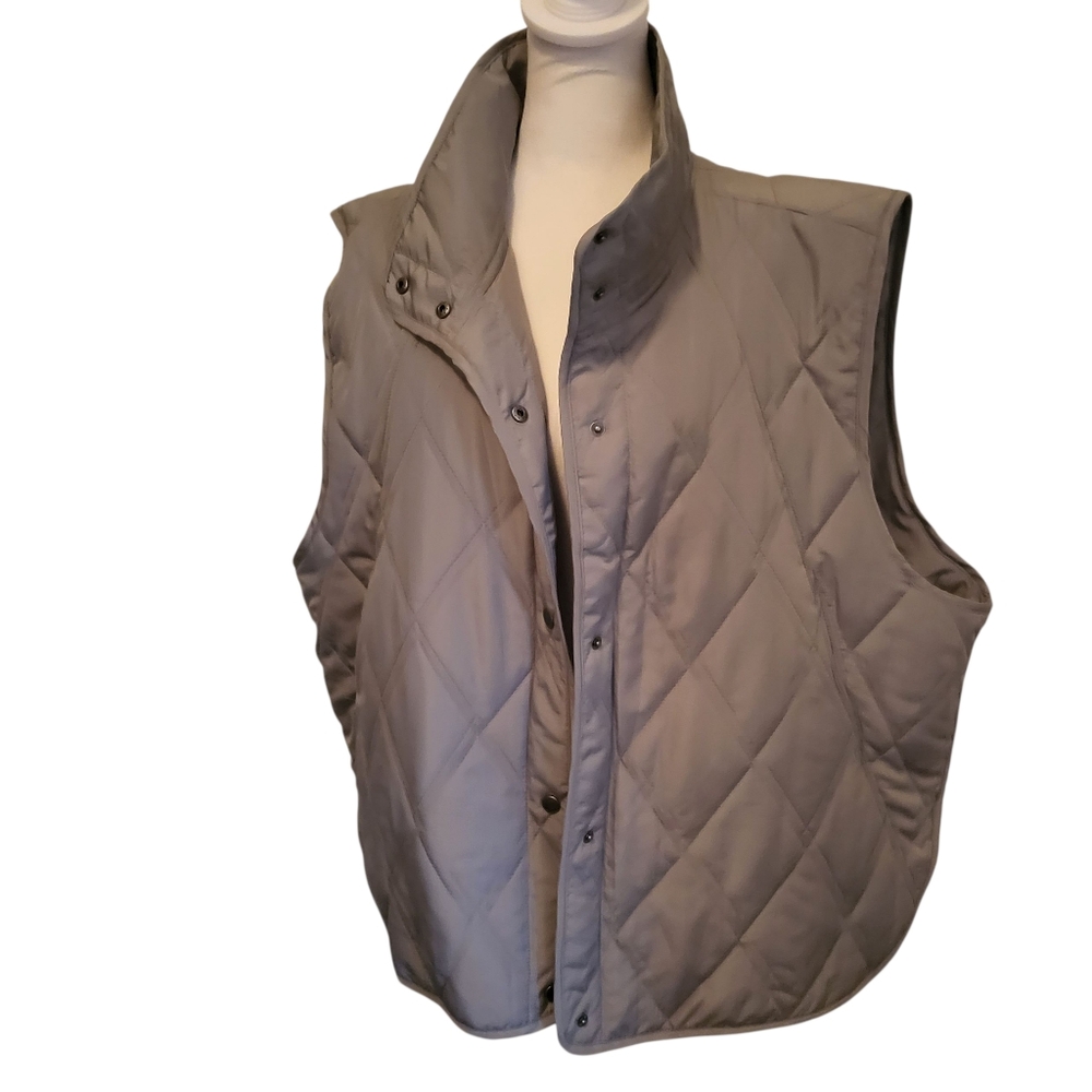 Haptics Plus Quilted Vest Green sz 1X